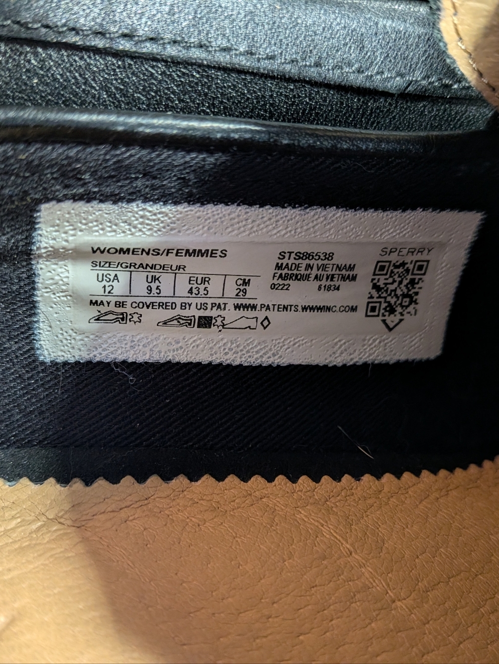 Size 12 Women's Sperry Top Sider Seaport Penny Heel In Black Leather - Picture 2 of 9